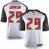 Nike Men & Women & Youth Buccaneers #29 Johnson White Team Color Game Jersey,baseball caps,new era cap wholesale,wholesale hats